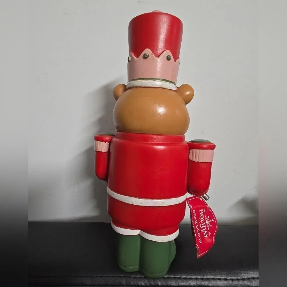 New Bear Nutcracker Christmas Tabletop Decoration, 10in, by Holiday Time